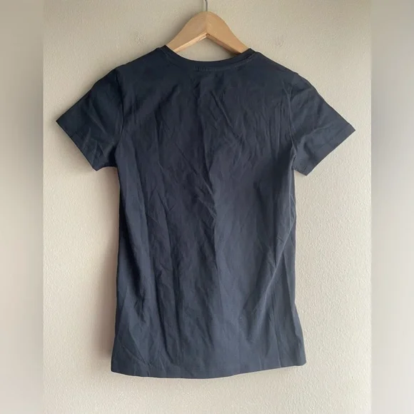 New Everlane Women Black V Neck Tee Shirt Size XXS - Picture 3 of 6